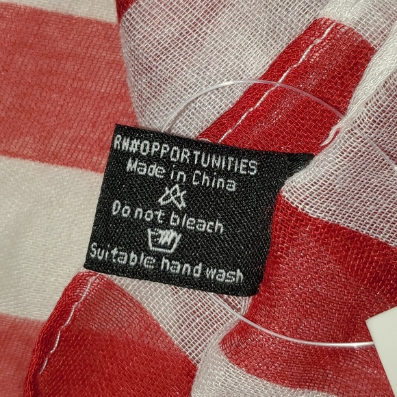 Scarf with flag detail for 4th of July! - Picture 4 of 4